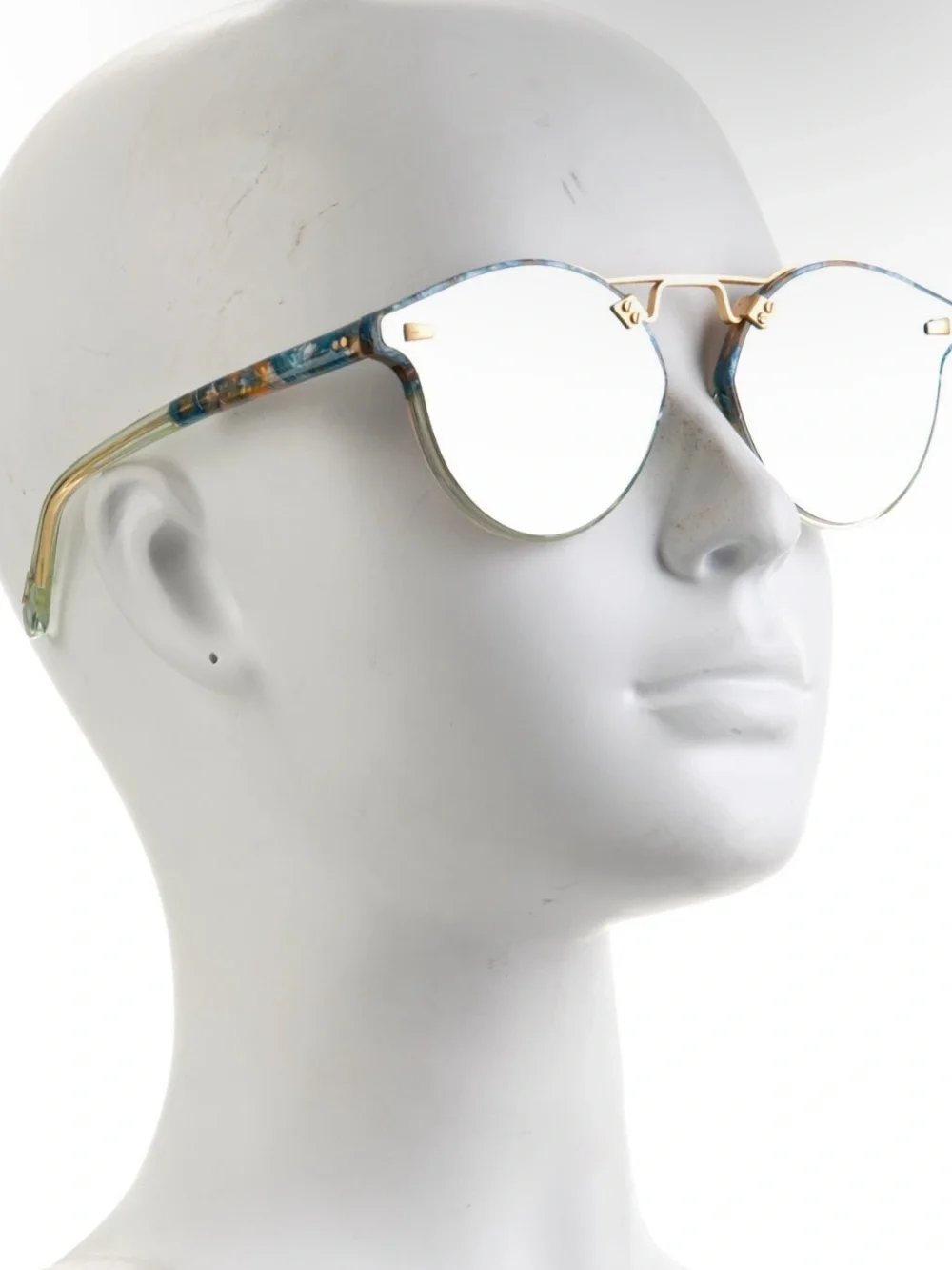 Krewe St Nylon Sunglasses in Blue Green